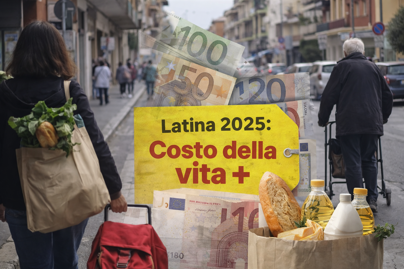 Latina, il costo della vita pesa sempre di più: famiglie e giovani in difficoltà nel 2025